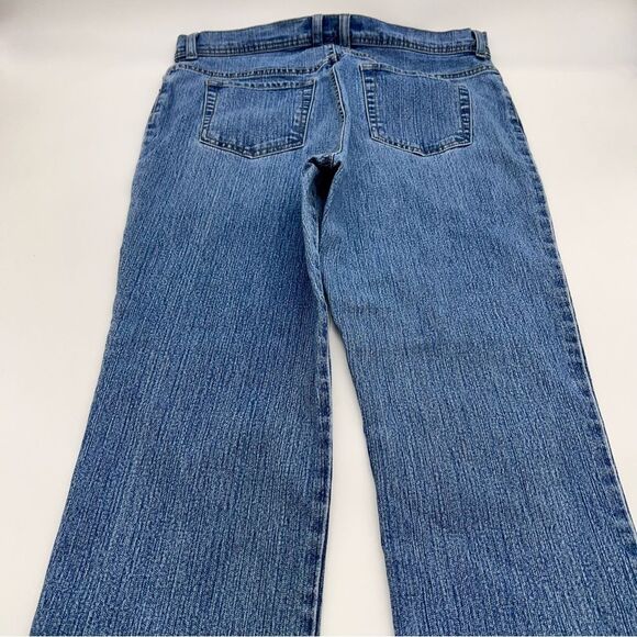 Gloria Vanderbilt Medium Wash Straight Leg High Rise Mom Denim Jeans-Size W34 - Picture 2 of 11